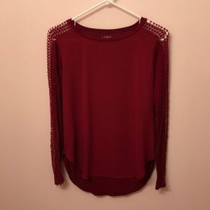 Detailed Long Sleeve Top